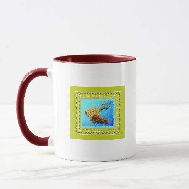 Pineapple, Pear, Apple & Grapes Mug (Left)