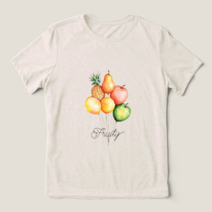 Pineapple Pear Fruits Balloon Tri-Blend Shirt