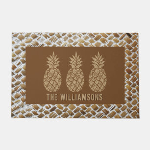 Pineapple Personalised Doormat