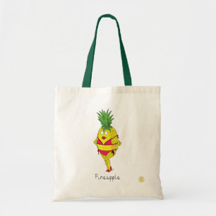 Pineapple Pin-Up Girl Funny Fruit Tote Bag