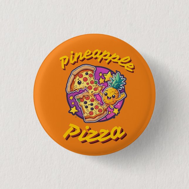 Pineapple Pizza 3 Cm Round Badge (Front)