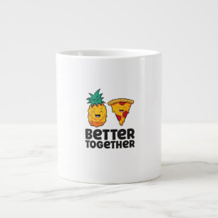 Pineapple Pizza Better Together Modern Graphic Des Large Coffee Mug