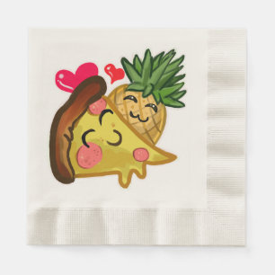 Pineapple Pizza Love Napkin
