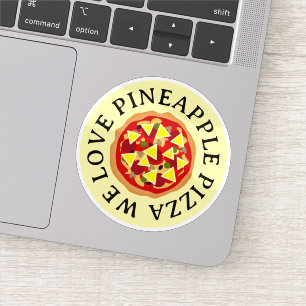 Pineapple pizza lover vinyl stickers