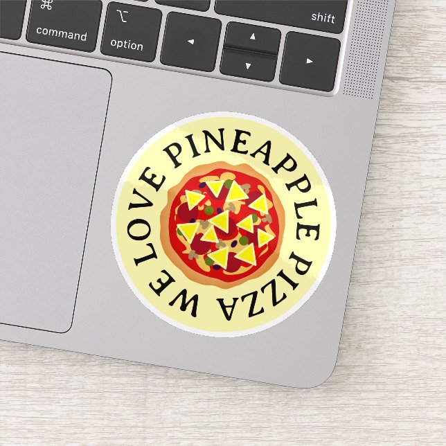 Pineapple pizza lover vinyl stickers (Detail)