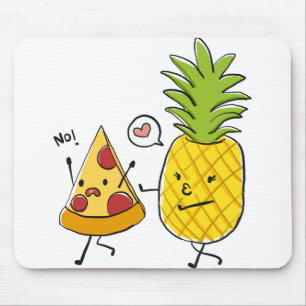 Pineapple pizza mouse pad