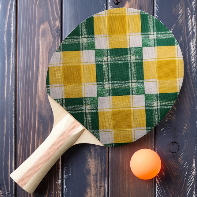 Pineapple Plaid Ping Pong Paddle (Creator Uploaded)