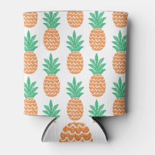 Pineapple Play: Fun Pattern Delight. Can Cooler