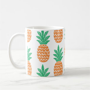 Pineapple Play: Fun Pattern Delight. Coffee Mug