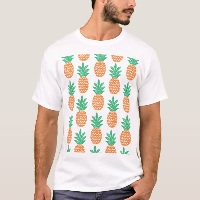 Pineapple Play: Fun Pattern Delight. T-Shirt (Front)