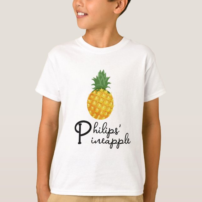 Pineapple Power: Trendy and Unique 'P' t-shirt (Front)