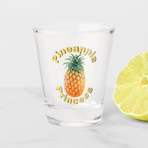 Pineapple Princess Shot Glass