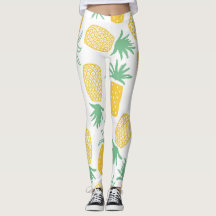 Pineapple Print 2 Athleisure Leggings
