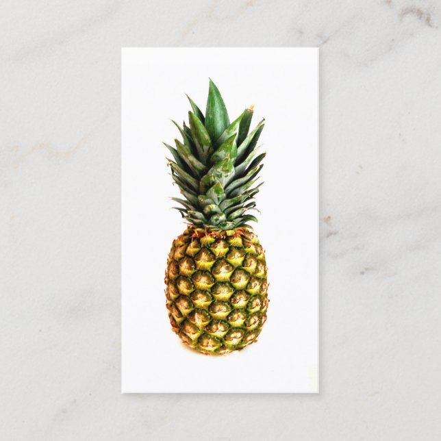 Pineapple print business cards (Front)