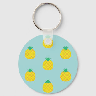 Pineapple Print Key Ring