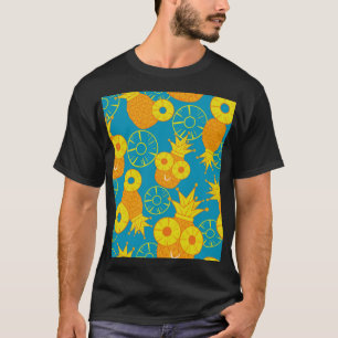 Pineapple Rings: Doodle Cartoon Vintage. T-Shirt
