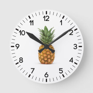 Pineapple Round Clock