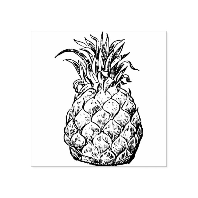 Pineapple Rubber Stamp  (Imprint)