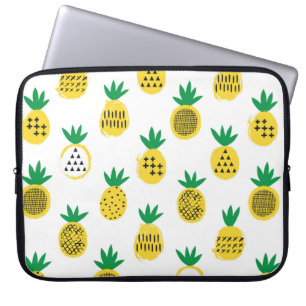 Pineapple seamless pattern. Kid design. Laptop Sleeve