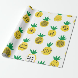 Pineapple seamless pattern. Kid design. Wrapping Paper