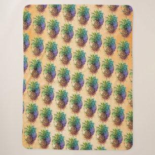 Pineapple Sherpa Blanket