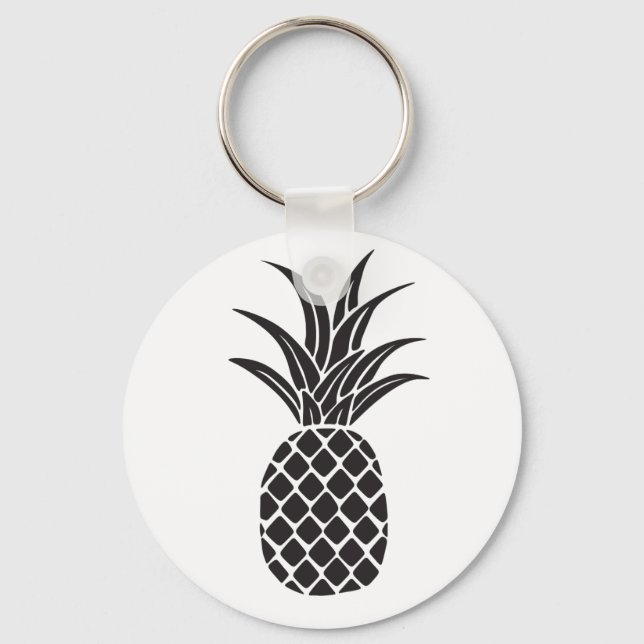 Pineapple Silhouette Keychain (Front)
