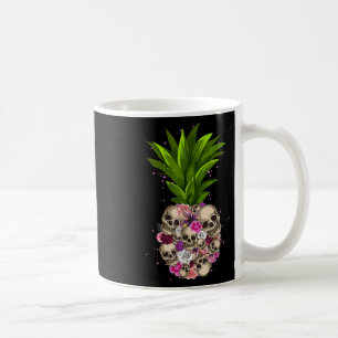 Pineapple Skull Funny Aloha Beaches Hawaiian Hawai Coffee Mug