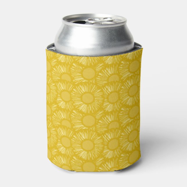 Pineapple Slices Yellow Tropical Fruit Hawaii Can Cooler (Can Front)