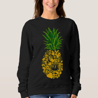 Pineapple Sloths Pineapple Shape Sloth Sweatshirt