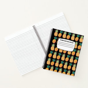Pineapple Spiral composition Notebook