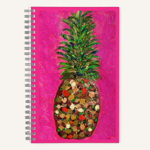 Pineapple Spiral Notebook (Hard Cover)