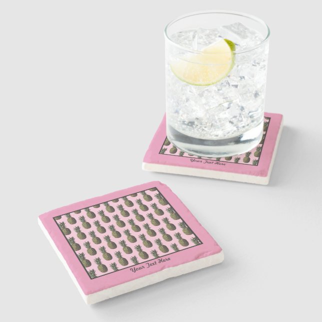 Pineapple Stone Coaster (Side)