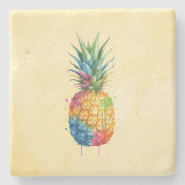 Pineapple Stone Coaster (Front)