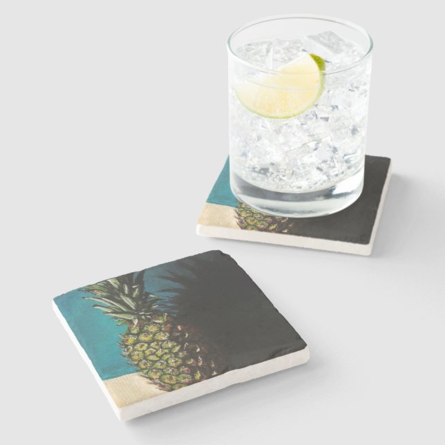 Pineapple Stone Coaster (Side)