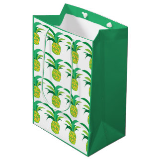 Pineapple Summer Tropical Pineapple Medium Gift Bag