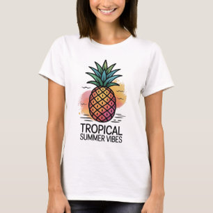 🍍 Pineapple Summer Vibes T-shirt Tropical Tee