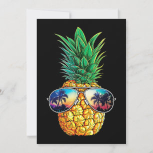 Pineapple Sunglasses Aloha Beaches Hawaii Hawaiian Invitation