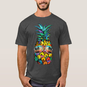 Pineapple Sunglasses Aloha Beaches Hawaii Hawaiian T-Shirt