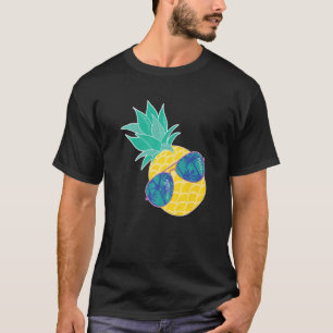 Pineapple Sunglasses Aloha Beaches Hipster Hawaii T-Shirt