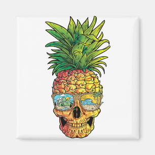 Pineapple Sunglasses T shirt Aloha Beaches Magnet