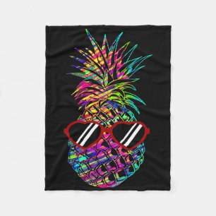 Pineapple Sungles Aloha Beaches Hawaiian Hawaii Fleece Blanket