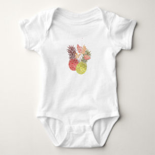 Pineapple, sweet couple. baby bodysuit
