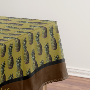 Pineapple Tablecloth - Optional Personalisation