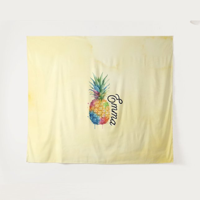 Pineapple Tapestry (Front (Horizontal))