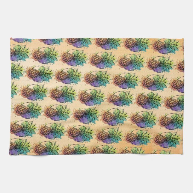Pineapple Tea Towel (Horizontal)
