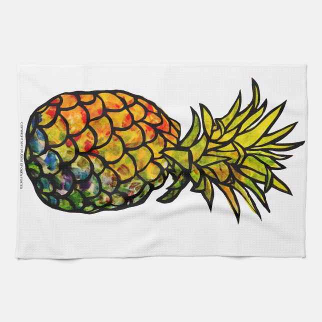 PINEAPPLE TEA TOWEL (Horizontal)