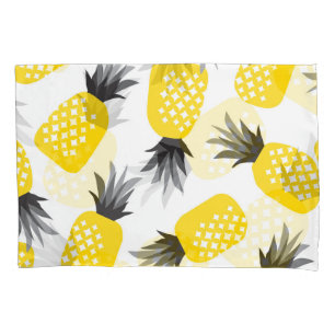 Pineapple Texture, Vintage Summer Pattern. Pillowcase