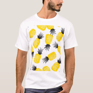 Pineapple Texture, Vintage Summer Pattern. T-Shirt