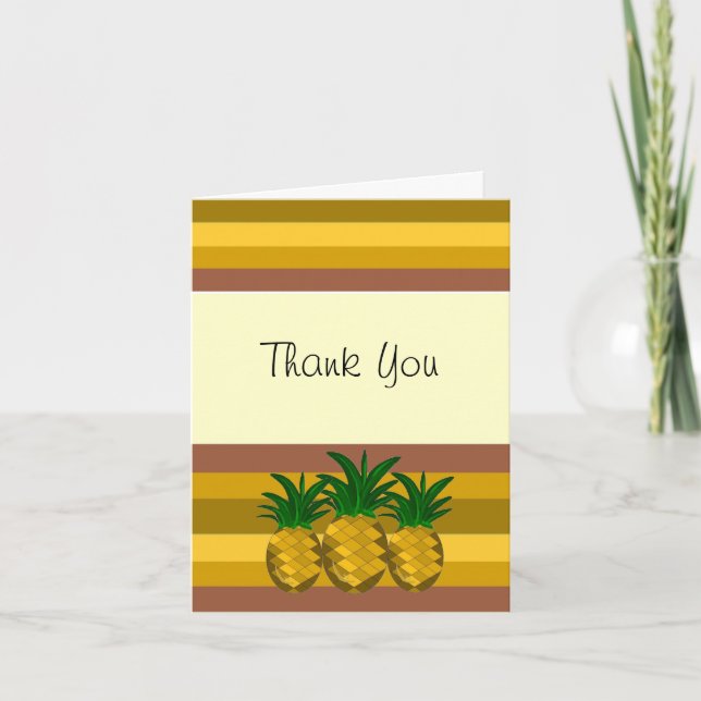 Pineapple Thank You Card (Front)