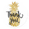 pineapple thank you on gold